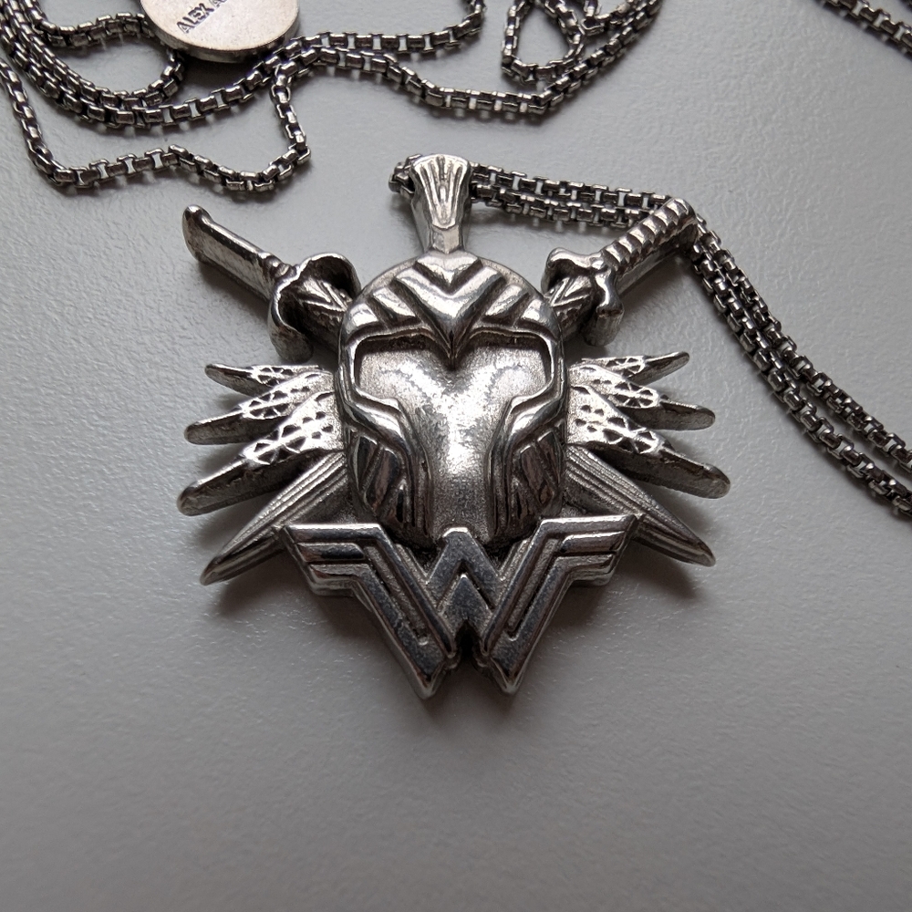 Alex and Ani Wonder woman helmet necklace